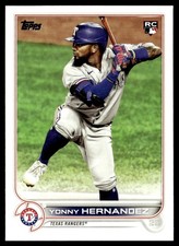 2022 Topps Yonny Hernandez Rookie Texas Rangers #363
