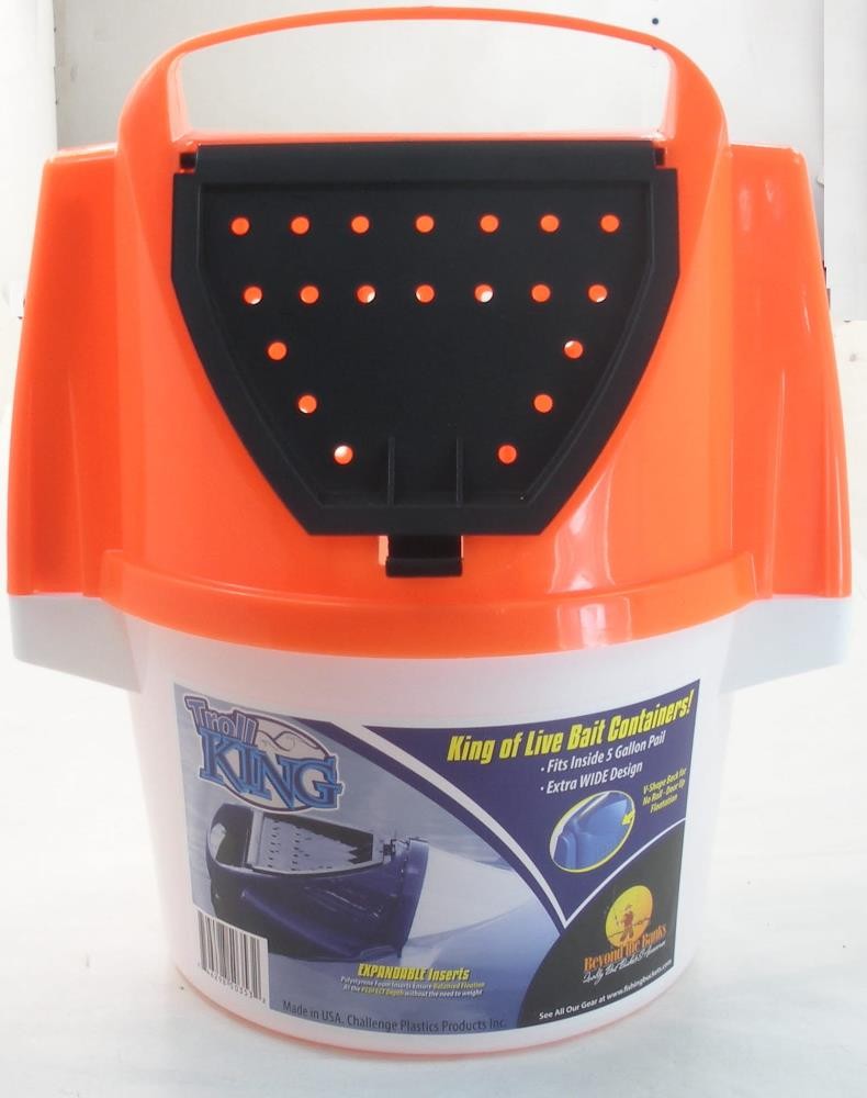 Challenge 50353 Plastic Troll King Minnow Bait Bucket