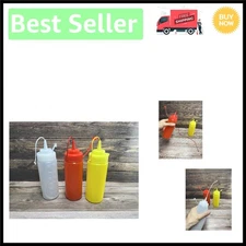 3-Durable Fake Condiment Bottles - Reusable Prank Set for Amusing Moments