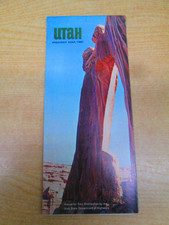 Vtg 1967 Utah Highway Road Map
