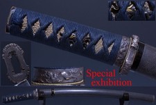 Japon ancienne épée shishi koshirae waki katana tsuba yoroi samouraï SHOGUN 7322