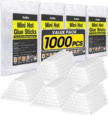 1000 Pack Mini Hot Glue Sticks, 4" Long x 0.27" Diameter 1000 Pack, 1000 0.06 per gallon