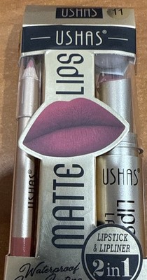 Matte Lips Duo, Shade #5, Lipstick and Mini Lip Liner, Waterproof