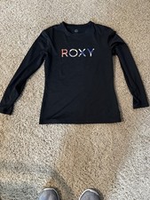 Roxy Women's Long Sleeve Rashguard Medium Black