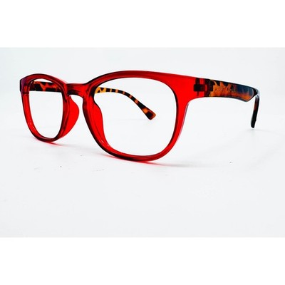 Betsey Johnson Eyeglasses Womens Red Tortoise VMP2009 RED HOT One Size