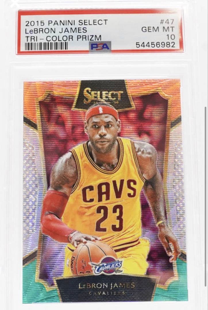 PSA 10 LeBron James 2015 Panini Select Tri-Color Prizm #47 Basketball Card