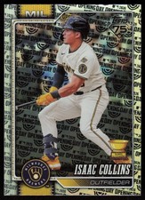 2026 Topps Series 1 Celebration Isaac Collins Opening Day Foil #202 Brewers