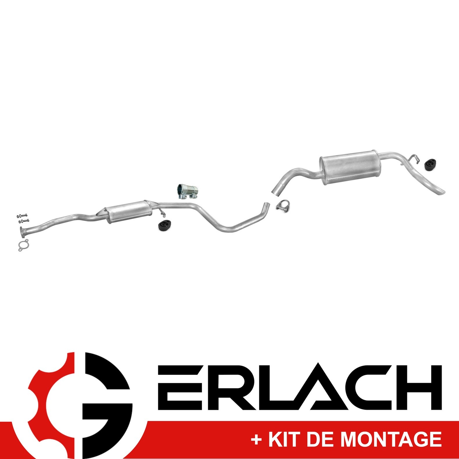 Silencieux echappement Ford Escort V 1.3 essence de rechange standard d'origine de 1990 a 1992