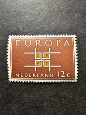 TIMBRE EUROPA CEPT PAYS-BAS DESSINS N°780 NEUF ** LUXE MNH 1963