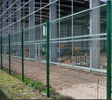 V Mesh Security Fencing 2m x 3m Panels Kits Green/Black Galvanised £15.89pm
