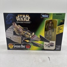 1997 Hasbro Star Wars Power Of The Force Expanded Universe Speeder Bike NIB