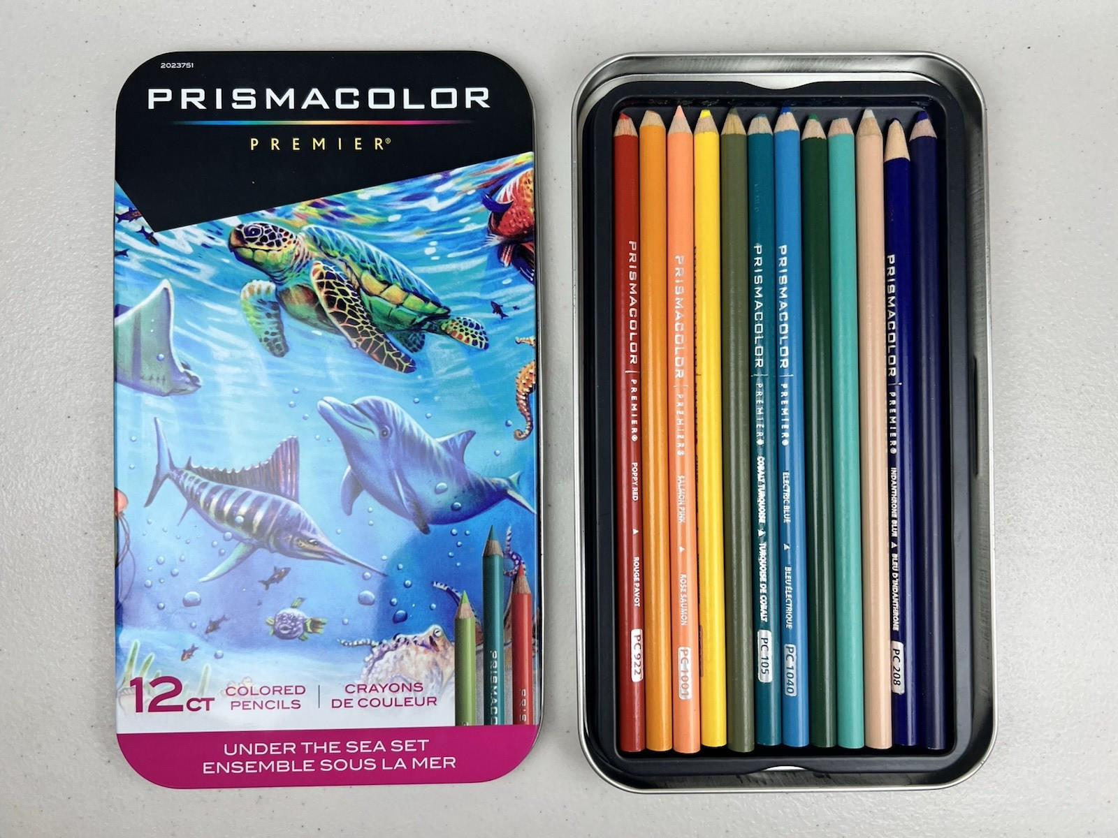 Premier Colored Pencils, Soft Core, Under The Sea Set, Adult Coloring, 12 Count