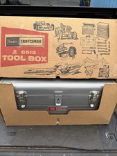 Sears Craftsman USA Nos 6512 Toolbox Vintage Box Sexy Tool Chest W Tote 20
