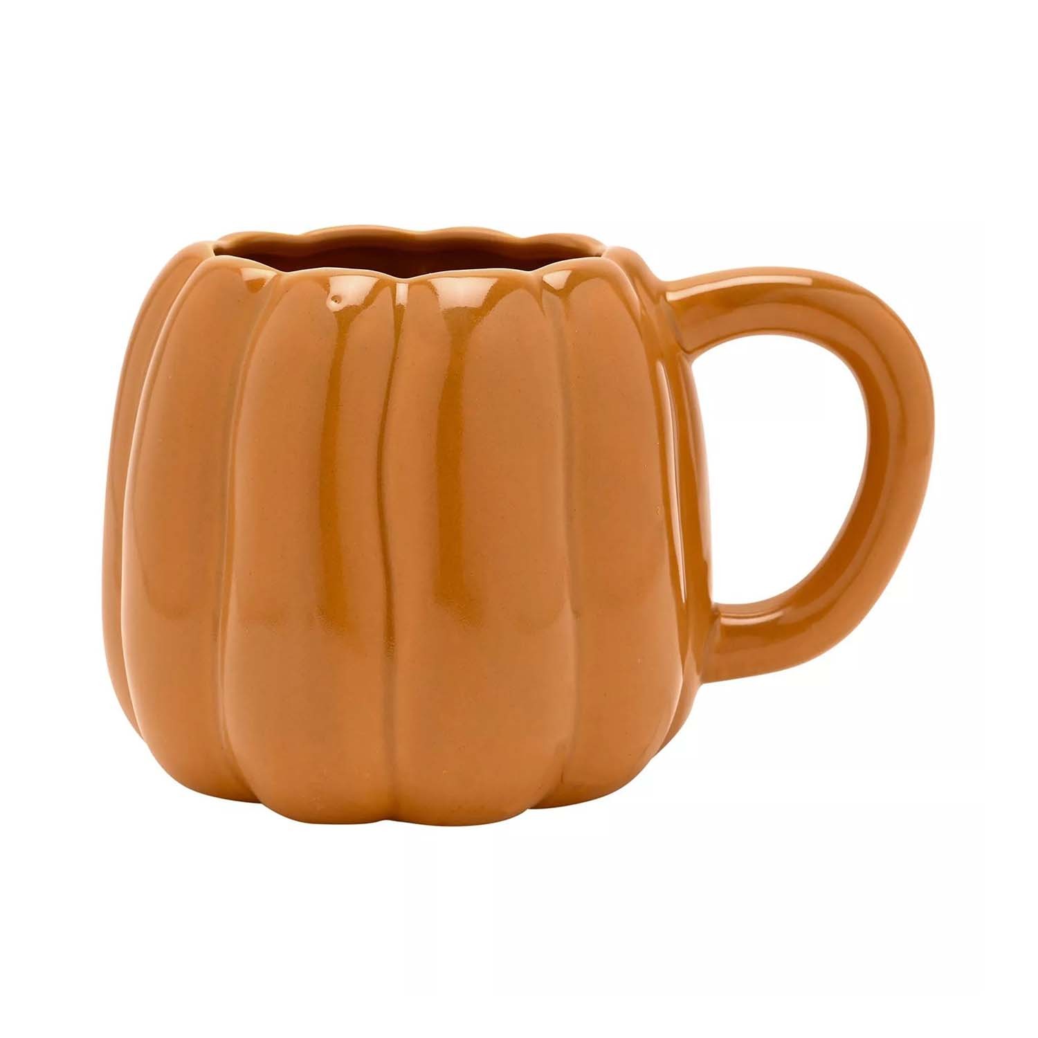 Ceramic Coffee Mug Orange Pumpkin Novelty Drinkware Hot Beverage Choco Cup 600ml
