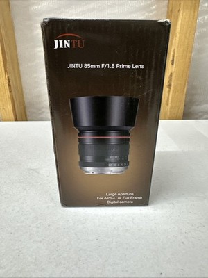 Jintu 85mm F/1.8 Prime Lens for Cannon EOS Rebel, New Open Box
