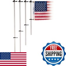 TaylorMade Flag Pole Charlevoix Flag Clips 3/4" Diameter 48" Made in USA