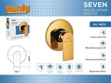 Duscharmatur Einbau Gold Serie SEVEN Easily 94016 Messing Modern dfh