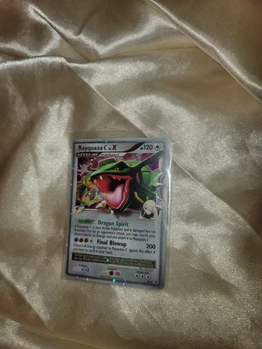 Pokemon TGC 2009 Rayquaza C Lv.X DP47 Black Star Promo Holo Card NICE LOOK READ