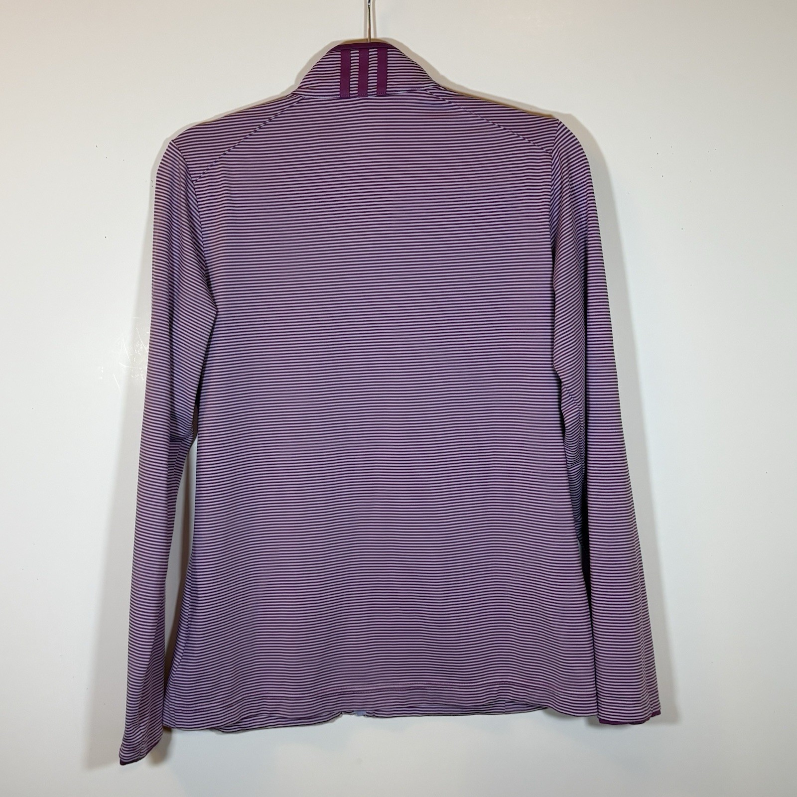 Adidas Women's Climalite Zip Golf Jacket Purple & White Size L  Miramont Club thumbnail 3