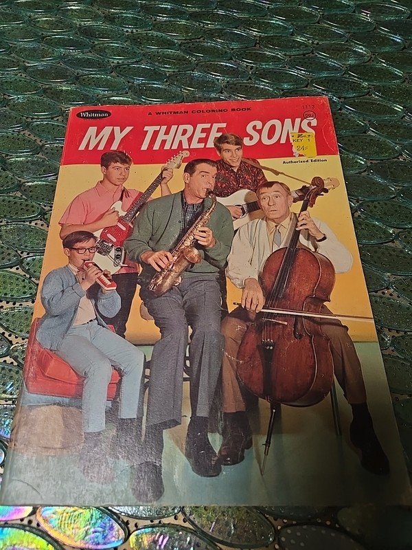 Vtg 1967 Whitman Coloring Book My Three 3 Sons TV Show Majority Of Pages Not Col