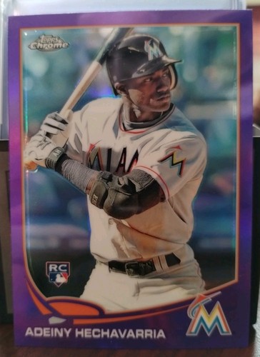 Adeiny Hechavarria 2013 Topps Chrome Purple Refractor Parallel #116 Marlins
