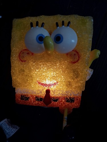 Vintage Spongebob Schwammkopf EVA Lampe Leuchte - "Running Bob" ohne Ständer - Bild 5 von 6