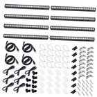 Plant Grow Lights, 5000K Full Spectrum Daylight T5 LED Grow Black Cover White