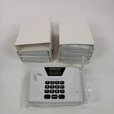 SANZUCO Wireless Intercom System 6 Pack 9 Channel Full Duplex Hands Free