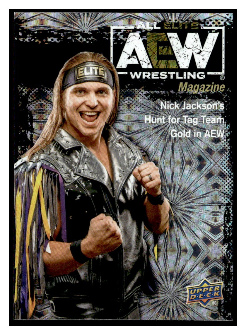 2021 Upper Deck AEW Pyro #96 Nick Jackson SP YOUNG BUCKS SHORT PRINT