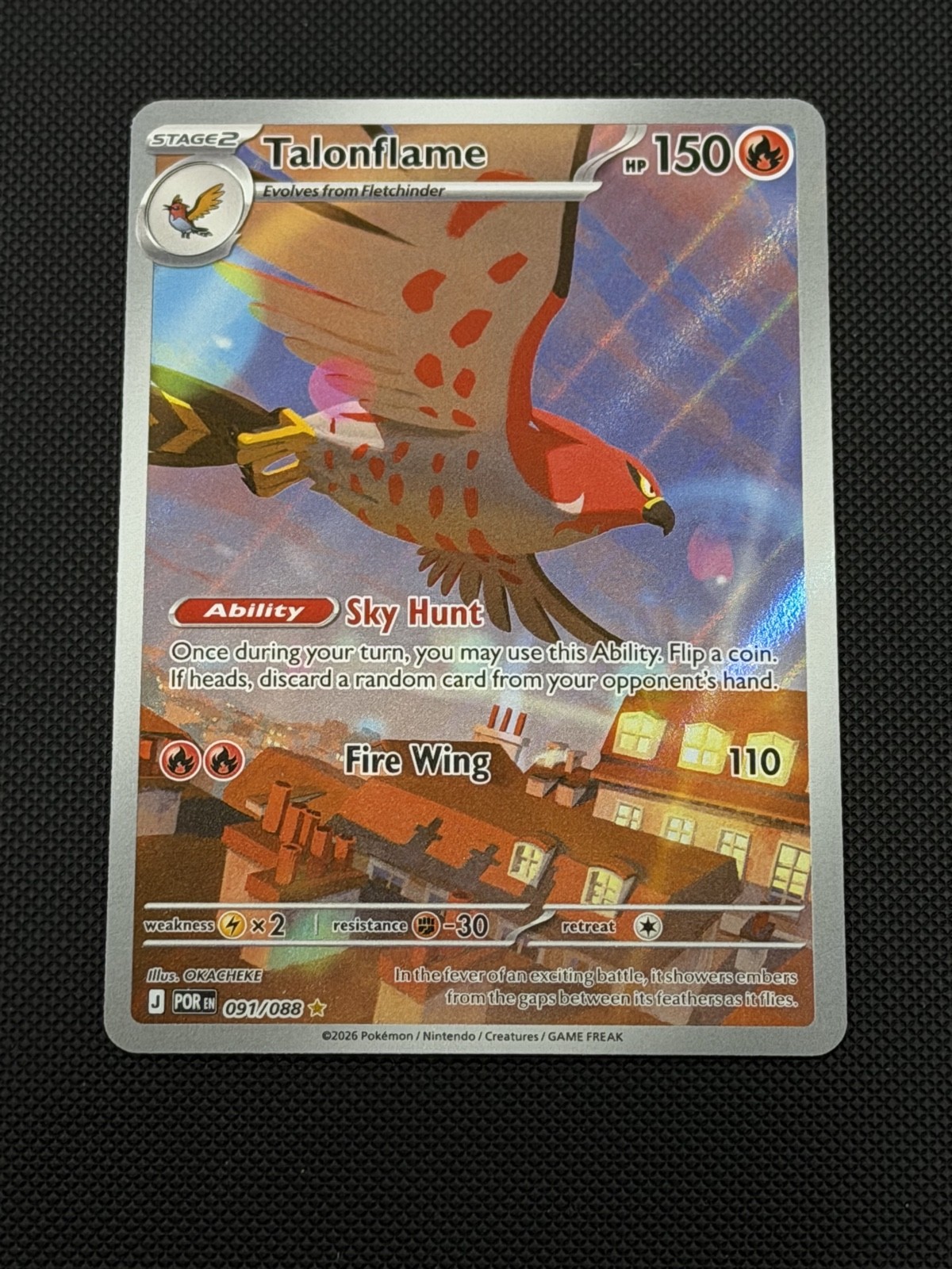 Talonflame 091/088 Me03: Perfect Order Holo