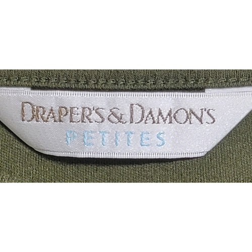 Draper's & Damon's grünes Oberteil mit U-Boot-Kragen PL 3/4 Ärmel leicht weich Stretch - Bild 3 von 7
