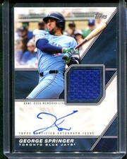 2026 Topps George Springer Major League Material Auto Relic MLMA-GS