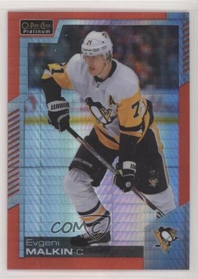 2020-21 O-Pee-Chee Platinum Red Prism 126/199 Evgeni Malkin #141 0hw2