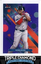 2025 Topps Finest Rafael Devers Common Purple Refractor #069/250 Red Sox N25