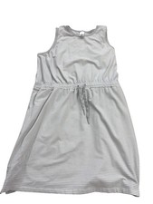 Member's Mark Women's XXL Gray & White Stripe Sleeveless Tank Dress with Pockets