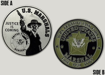 #ad U.S. Marshals WPA Fugitive Task Force Challenge Coin 2#18 $35.99