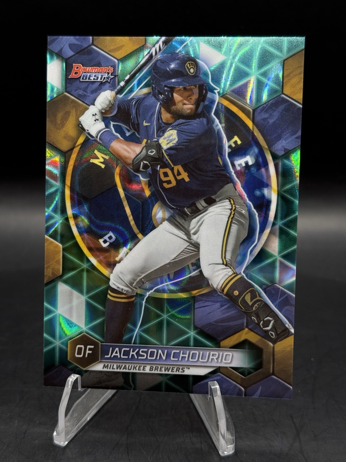 2023 Bowman’s Best Jackson Chourio Aqua Lava Refractor /199