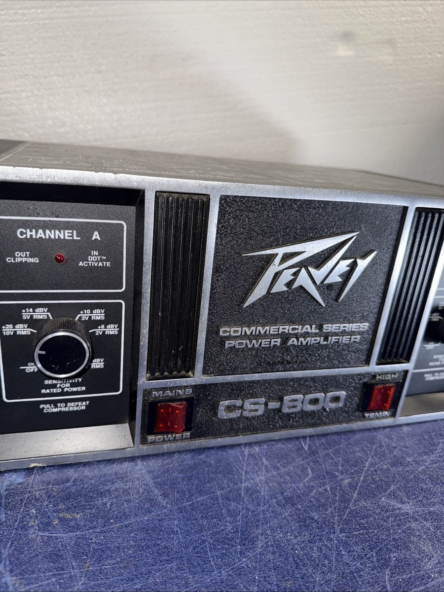 PEAVEY ピーヴィー CS-800 パワーアンプ 最大出力260W+260W Peavey CS 800 Power Amplifier (read) | eBay