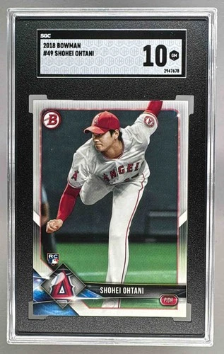 2947678 Shohei Ohtani 2018 Bowman #49 Rookie RC SGC 10