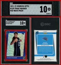 2021-22 Panini Donruss Optic #185 Franz Wagner Red Wave Rated Rookie RC SGC 10