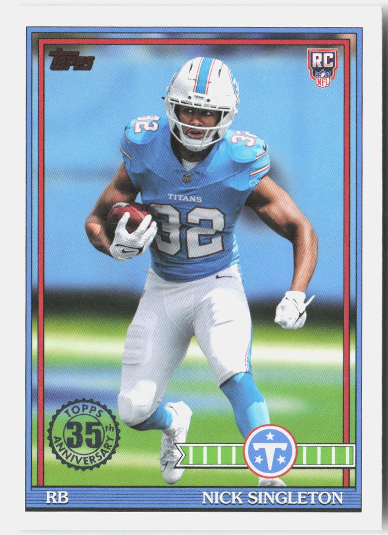 2026 Topps Flagship #91TR-14 Nick Singleton 1991 Topps Football Rookies