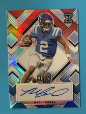 2022 Leaf Metal Draft Matt Corral RC R/W/B Mojo SP AUTO 3/10 Color Match 🔥