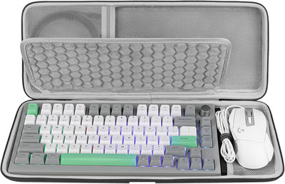 75% Keyboard and Mouse Combo Carrying Case, Compatible with AULA F75 Pro/S75 PRO