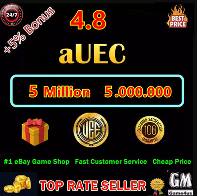 Star Citizen 5.000.000 aUEC +5%BONUS New 4.8 Live Alpha UEC Fast Virtual Item