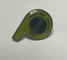 Prendedor de solapa/delantal vintage Publix Super Market Injury Free That’s Me 1 año 1987