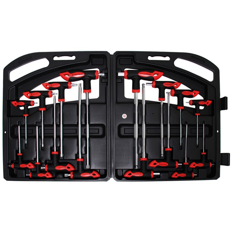 16-Piece Set Keys with Hex and Torx - Code BGS90 FBGS90 KRAFTMANN Office