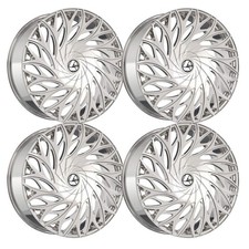 Set-4 Azara Aza-525 20x8.5 5x112 35mm Nano Chrome Wheels Rims 20 Inch