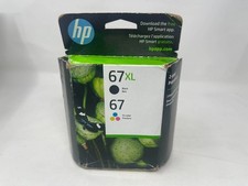 HP 67XL/67 2-Pack Ink Cartridges - Black/Tri-color 3YP30AN DAMAGE BOX