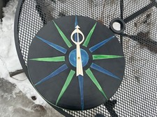 Bitossi Howard Miller meridian clock sunburst Italy pottery MCM George Nelson