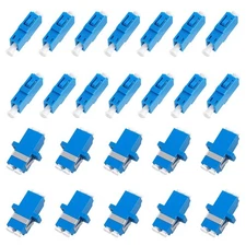 Fiber Optical Coupler Adapter 24 PCS LC to LC Simplex Duplex Single Mode Kit